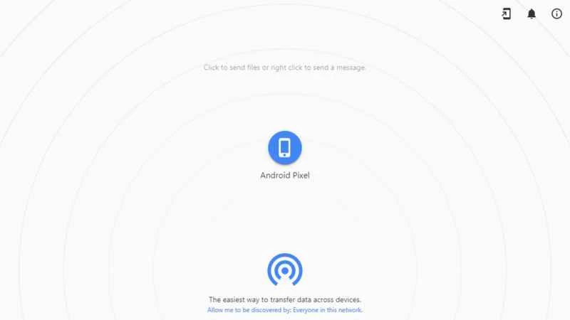 Snapdrop 的螢幕截圖