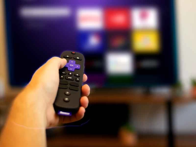 Roku 搜尋介面。