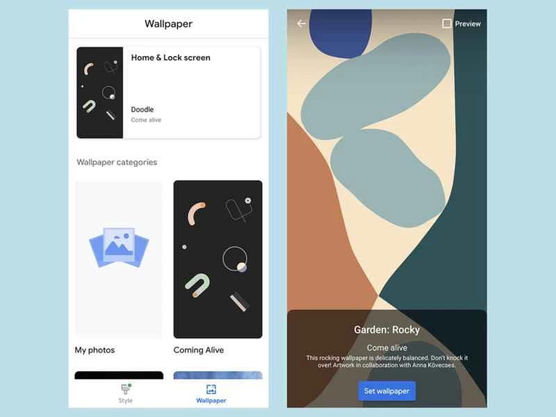 Pixel 4 新壁紙截圖