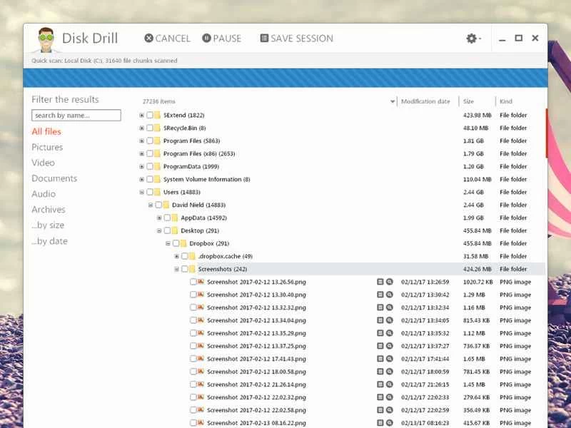 圓盤鑽的界面。