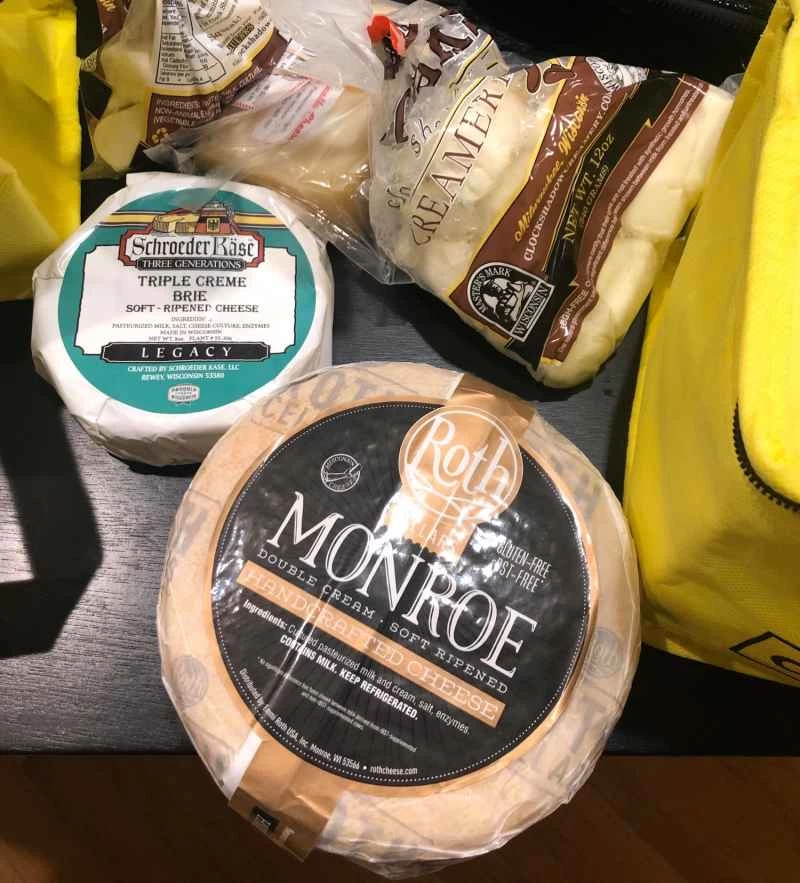 羅斯門羅起司、布里起司和起司凝乳