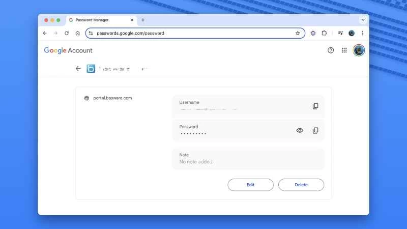 密碼管理器設定