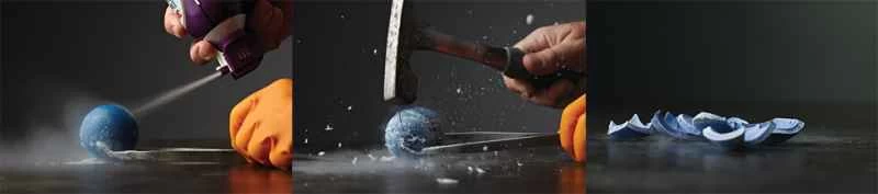 毀壞一個橡膠球