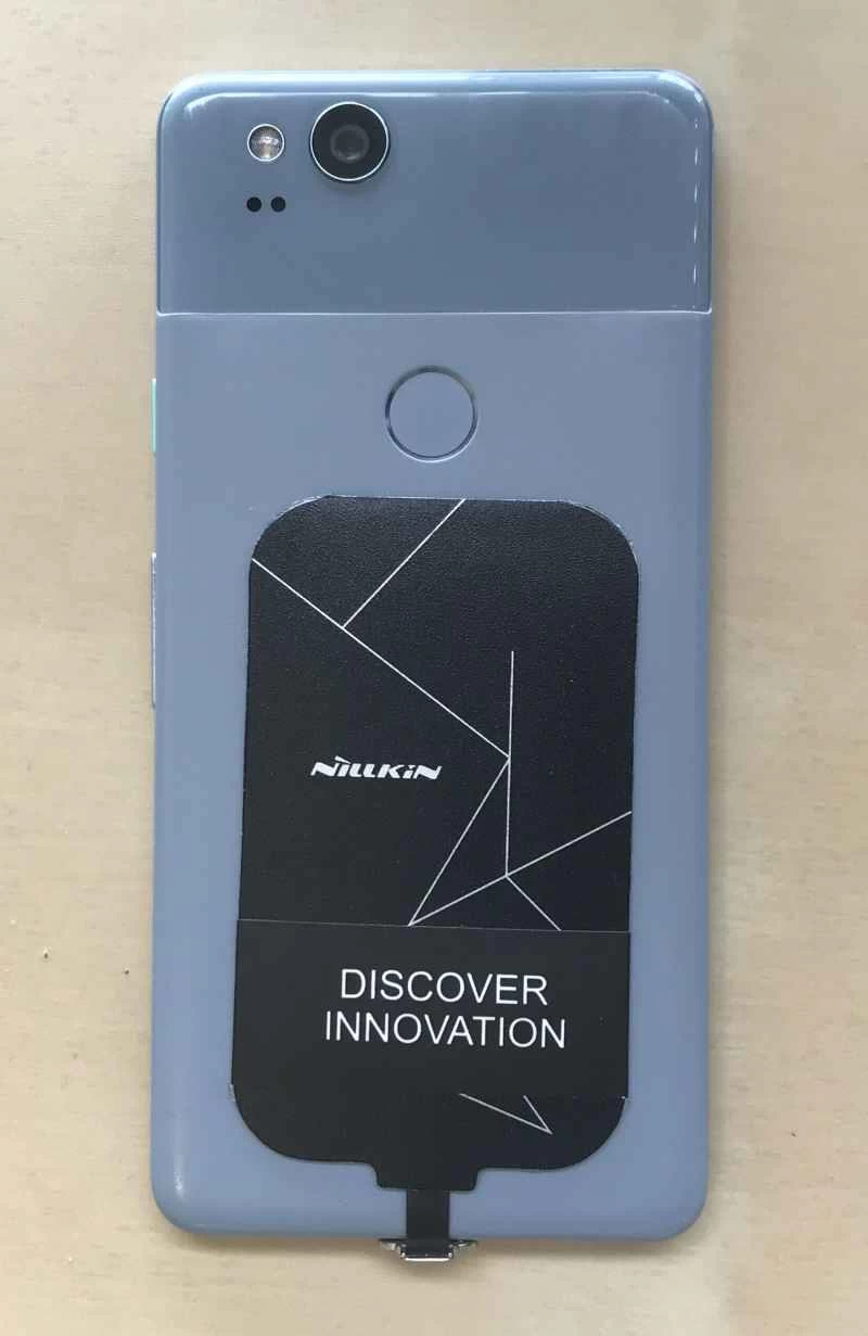 Google Pixel 2 手機上的 Nillkin Magic Tag 無線接收器