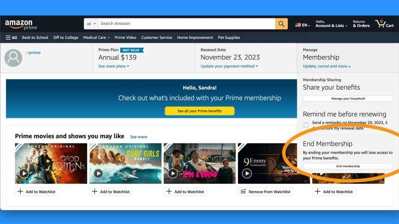 亞馬遜Prime會員設置