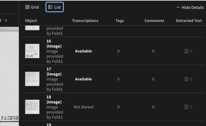 “可用”和“未啟動”項目清單截圖