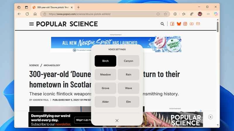 副駕駛視野中語音選項的螢幕截圖